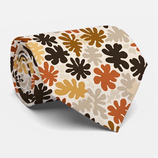 Boho Matisse Bloempatroon  Stropdas (Opgerold)