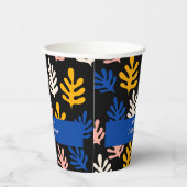 Boho Matisse Botanical Blue Custom Baby shower Papieren Bekers (Rechts)