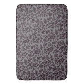 Boho Matisse Botanical Shapes Pattern Black Grey Badmat (Voorkant Verticaal)