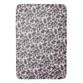 Boho Matisse Botanical Shapes Pattern Black Grey Badmat (Voorkant Verticaal)