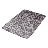 Boho Matisse Botanical Shapes Pattern Black Grey Badmat (Gekanteld)
