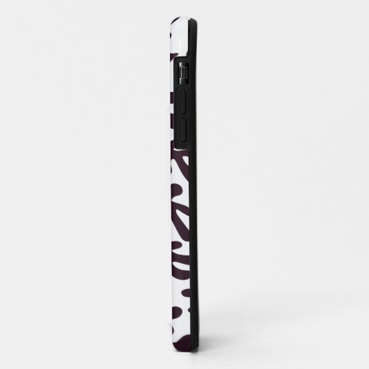 Boho Matisse Botanical Shapes Pattern Black Grey Case-Mate iPhone Case (Achterkant/links)