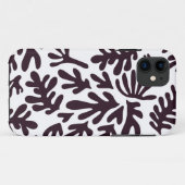 Boho Matisse Botanical Shapes Pattern Black Grey Case-Mate iPhone Case (Achterkant (horizontaal))