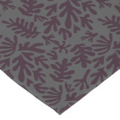 Boho Matisse Botanical Shapes Pattern Black Grey Korte Tafelloper (Hoek)