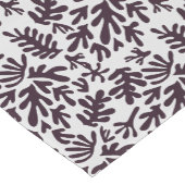 Boho Matisse Botanical Shapes Pattern Black Grey Korte Tafelloper (Hoek)