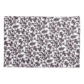 Boho Matisse Botanical Shapes Pattern Black Grey Kussensloop (Achterkant)