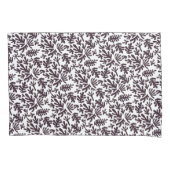 Boho Matisse Botanical Shapes Pattern Black Grey Kussensloop (Voorkant)