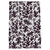 Boho Matisse Botanical Shapes Pattern Black Grey Medium Cadeauzakje (Achterkant)