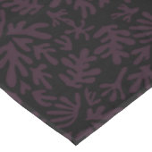 Boho Matisse Botanical Shapes Pattern Black Grey Tafelkleed (Gekanteld)