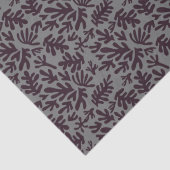 Boho Matisse Botanical Shapes Pattern Black Grey Tissuepapier (Detail)