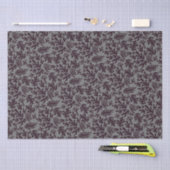 Boho Matisse Botanical Shapes Pattern Black Grey Tissuepapier (Craft)