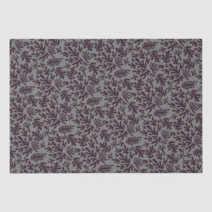 Boho Matisse Botanical Shapes Pattern Black Grey Tissuepapier