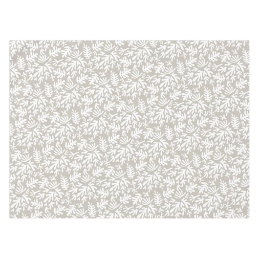 Boho Matisse Botanical Shapes Pattern Grey Tafelkleed (Voorkant (Horizontaal))