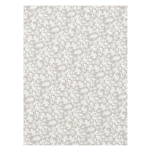 Boho Matisse Botanical Shapes Pattern Grey Tafelkleed (Voorkant)