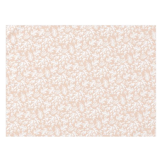 Boho Matisse Botanical Shapes Pattern Terracotta Tafelkleed (Voorkant (Horizontaal))