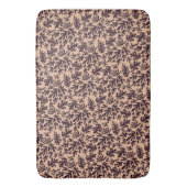 Boho Matisse Botanische vormen Patroon Beige Black Badmat (Voorkant Verticaal)