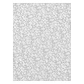 Boho Matisse Botanische vormen Patroon Grijs Wit Tafelkleed (Voorkant)