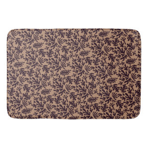 Boho Matisse botanische vormen patroon terracotta Badmat