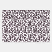 Boho Matisse Botanische vormen Pattern Black White Inpakpapier Vel (Voorkant 2)