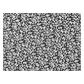 Boho Matisse Botanische vormen Pattern Black White Tafelkleed (Voorkant (Horizontaal))