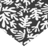 Boho Matisse Botanische vormen Pattern Black White Tafelkleed (Gekanteld)