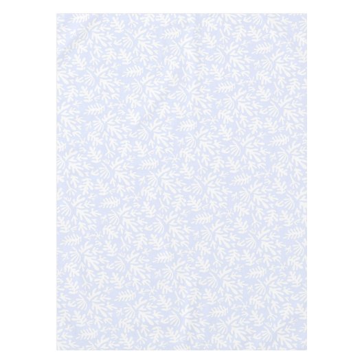 Boho Matisse Botanische vormen Pattern Blue White Tafelkleed (Voorkant)