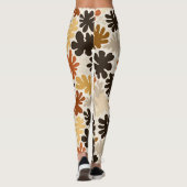 Boho Matisse Flower Pattern  Leggings (Achterkant)