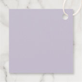 Boho Mauve en Lila Floral Wedding Favoriete Labels (Achterkant)
