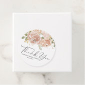 Boho Mauve Perzik Bloemen Bruidsdiner Bedankt Bedankjes Labels (In situ)