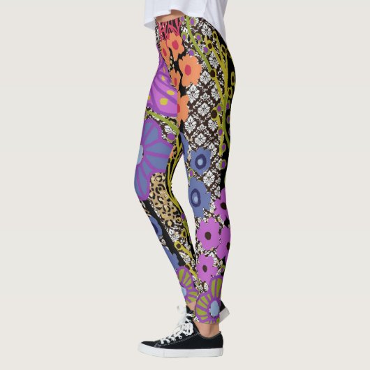 Boho Maximalist Floral Design Leggings (Links)
