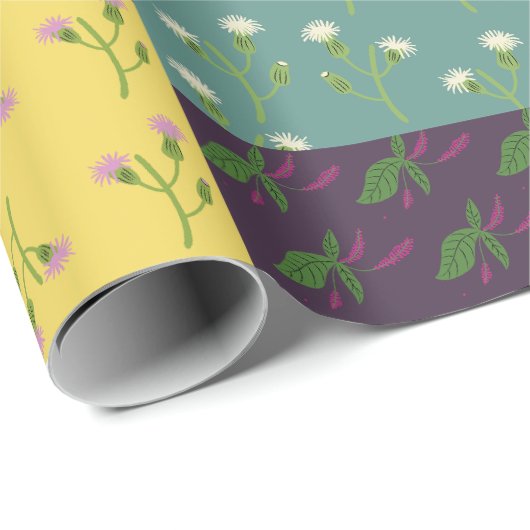 Boho Maximalist Patchwork Quilt  Bloemen Cadeaupapier (Rol Hoek)