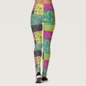 Boho Maximalist Patchwork Quilt Patterned Leggings (Achterkant)