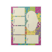 Boho Maximalist Quilt Weekplanner Notitieblok (Linkerzijde)
