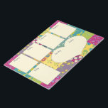 Boho Maximalist Quilt Weekplanner Notitieblok<br><div class="desc">Blijf in stijl georganiseerd met deze planner pad met zijn boho stijl patchwork quilt achtergrond. Crèmekleurige vierkanten helpen u elke dag van de week te plannen met een hartvormige plek voor het plannen van uw weekendactiviteiten.</div>