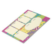  Boho Maximalist Quilt Weekplanner Notitieblok (Schuin)