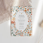 Boho Meadow Wildflower Vrijgezellenfeest Kaart