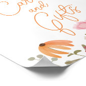 Boho Meadow Wildflower vrijgezellenfeest kaarten g Poster (Hoek)