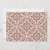 Boho Medallion huwelijksreceptie Kaart (Achterkant)