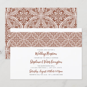 Boho Medallion huwelijksreceptie Kaart