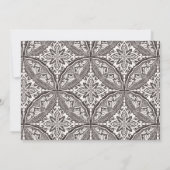 Boho Medallion huwelijksreceptie Kaart (Achterkant)