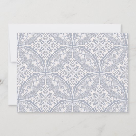 Boho Medallion huwelijksreceptie Kaart (Achterkant)