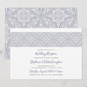 Boho Medallion huwelijksreceptie Kaart (Voorkant / Achterkant)