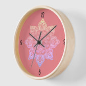 Boho Medallion Wall Clock pastels (Hoek)