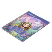 Boho Meisje Blauw "Je bent genoeg" Notitieboek (Linkerzijde)