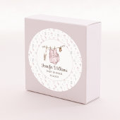 Boho meisje doucht stickers rond