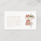 Boho Meisje kleding lijn Baby shower Boeken voor B Informatiekaartje (Voorkant)
