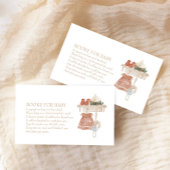 Boho Meisje kleding lijn Baby shower Boeken voor B Informatiekaartje