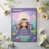 Boho Meisje Paarse "Kies Vriendelijkheid" Notitieboek