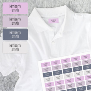 Boho Meisje School Naam Labels