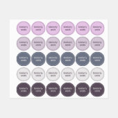 Boho Meisje School Naam Labels (Vel)